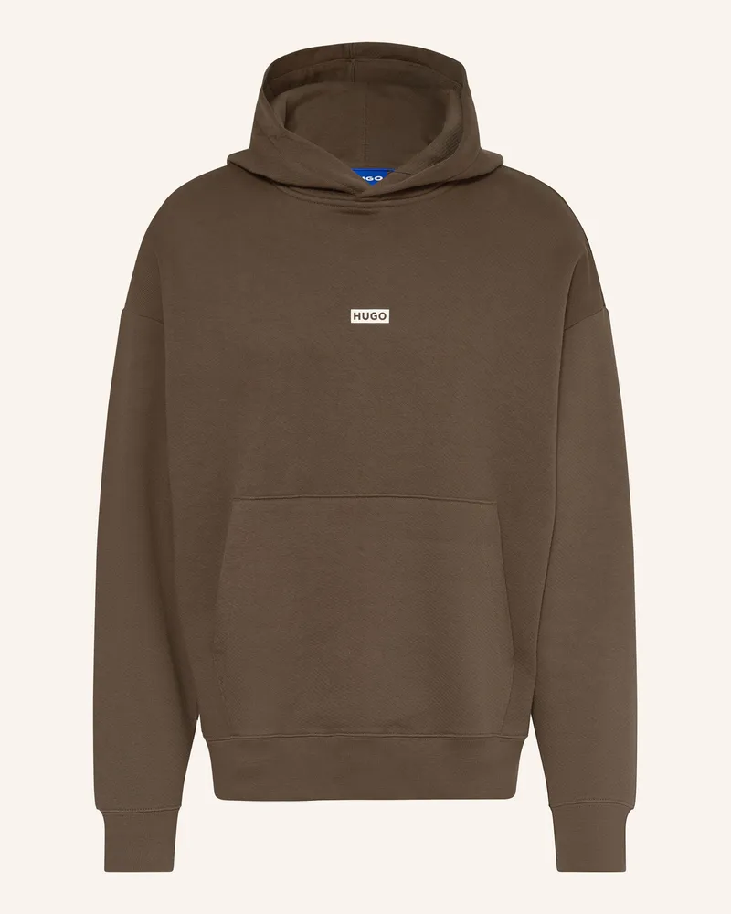 HUGO BOSS Hoodie Nazardo braun Dunkelbraun