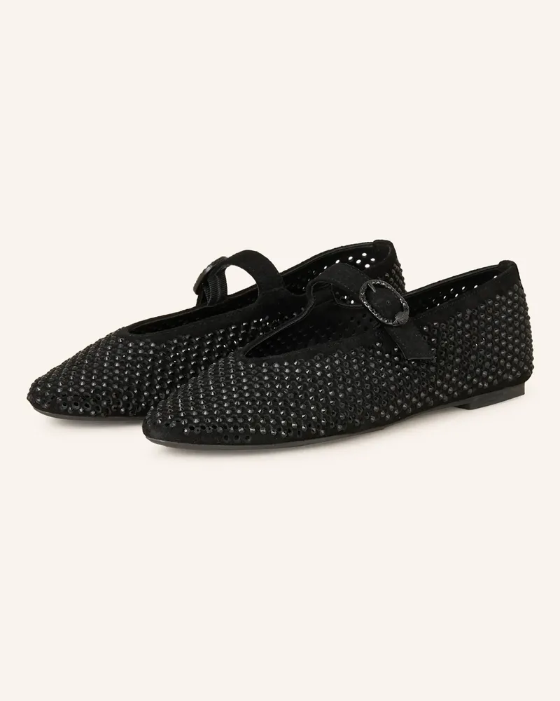 Kurt Geiger Ballerinas MAYFAIR mit Schmucksteinen Schwarz