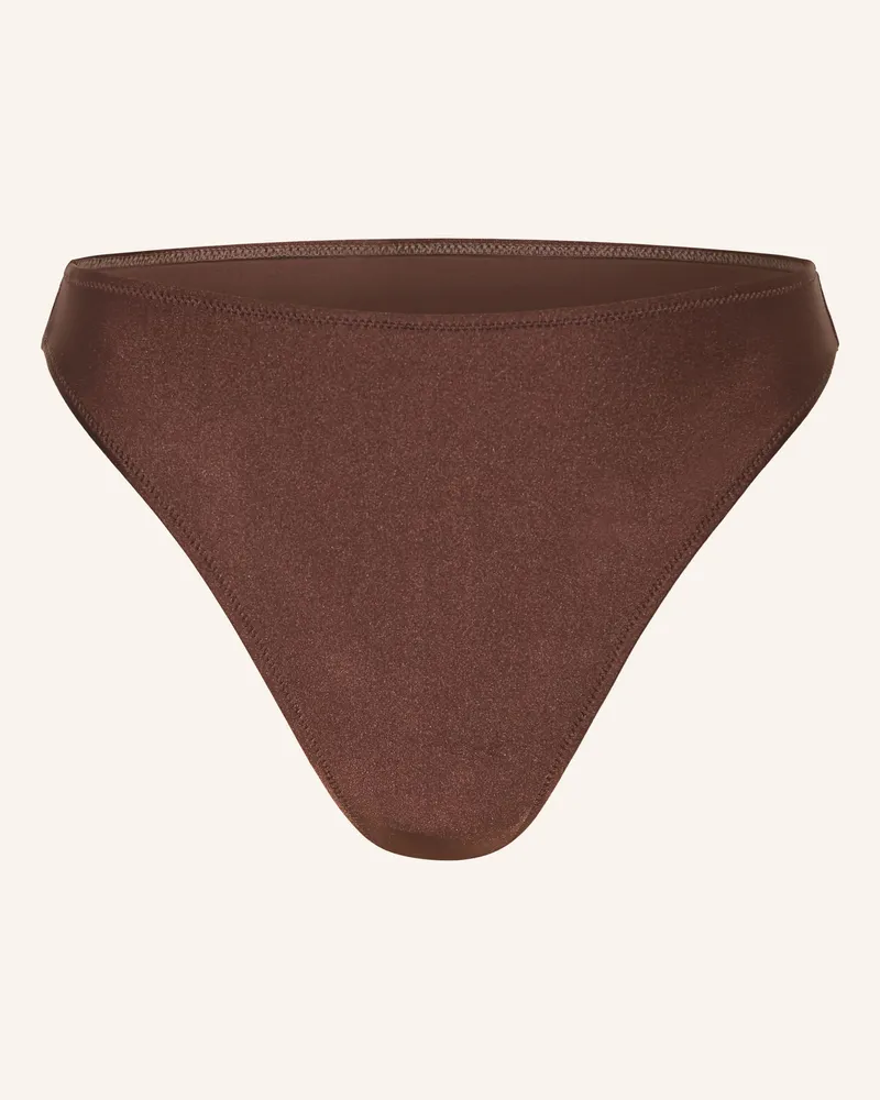 Mrs & HUGS High-Waist-Bikini-Hose braun Dunkelbraun