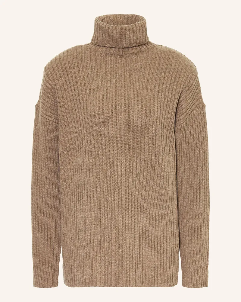 FRANKIE Shop Rollkragenpullover Lindall beige Hellbraun