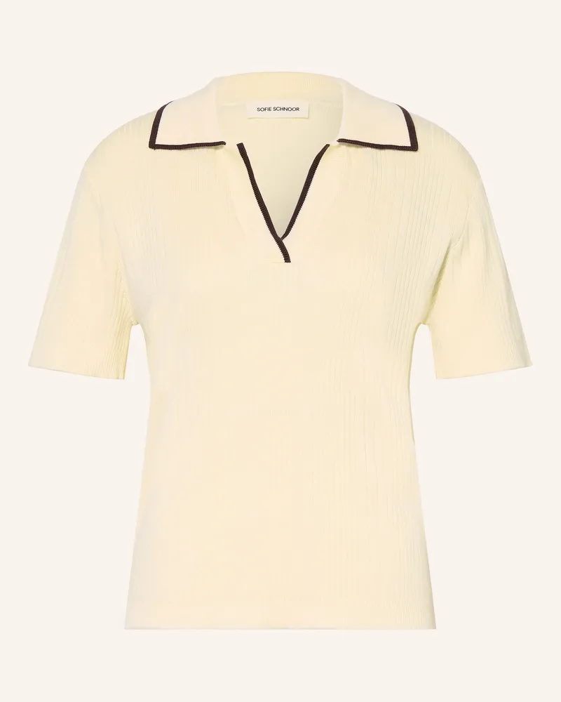 Sofie Schnoor Strick-Poloshirt Jamiesw weiss Creme