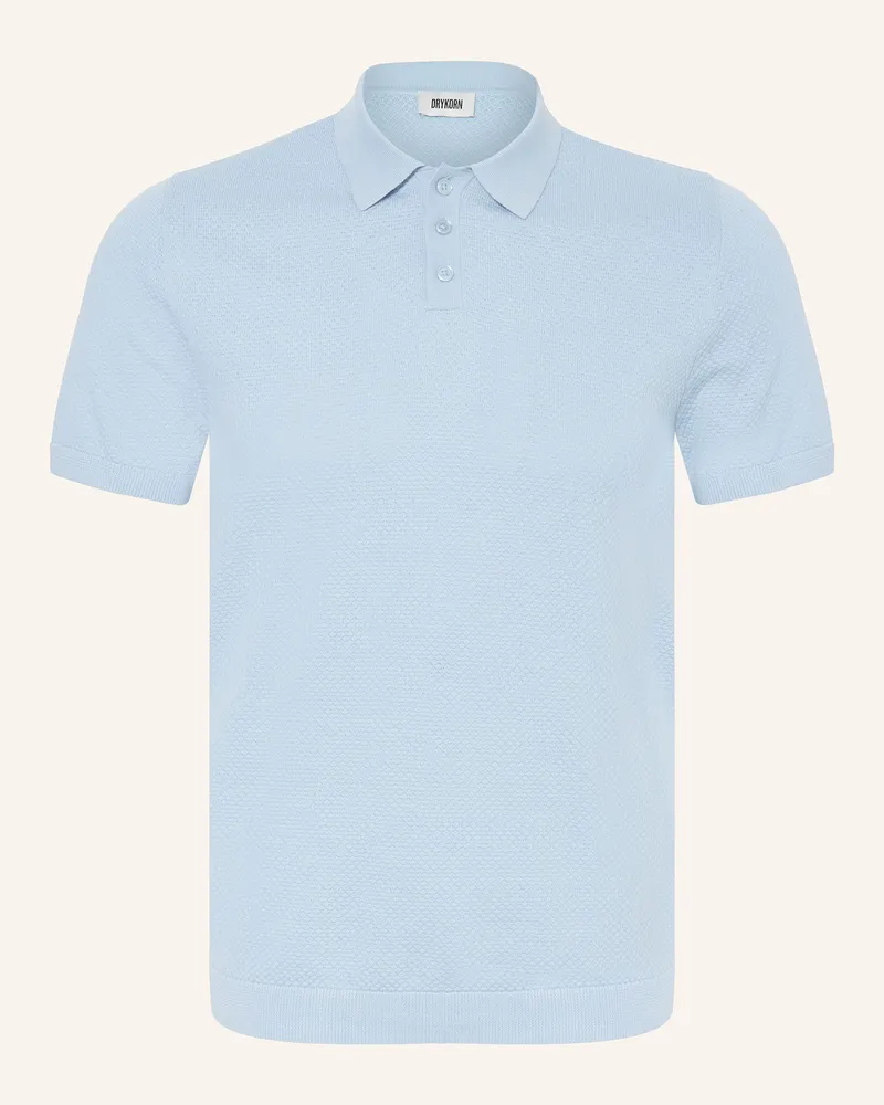 Drykorn Strick-Poloshirt TRITON Regular Fit Hellblau