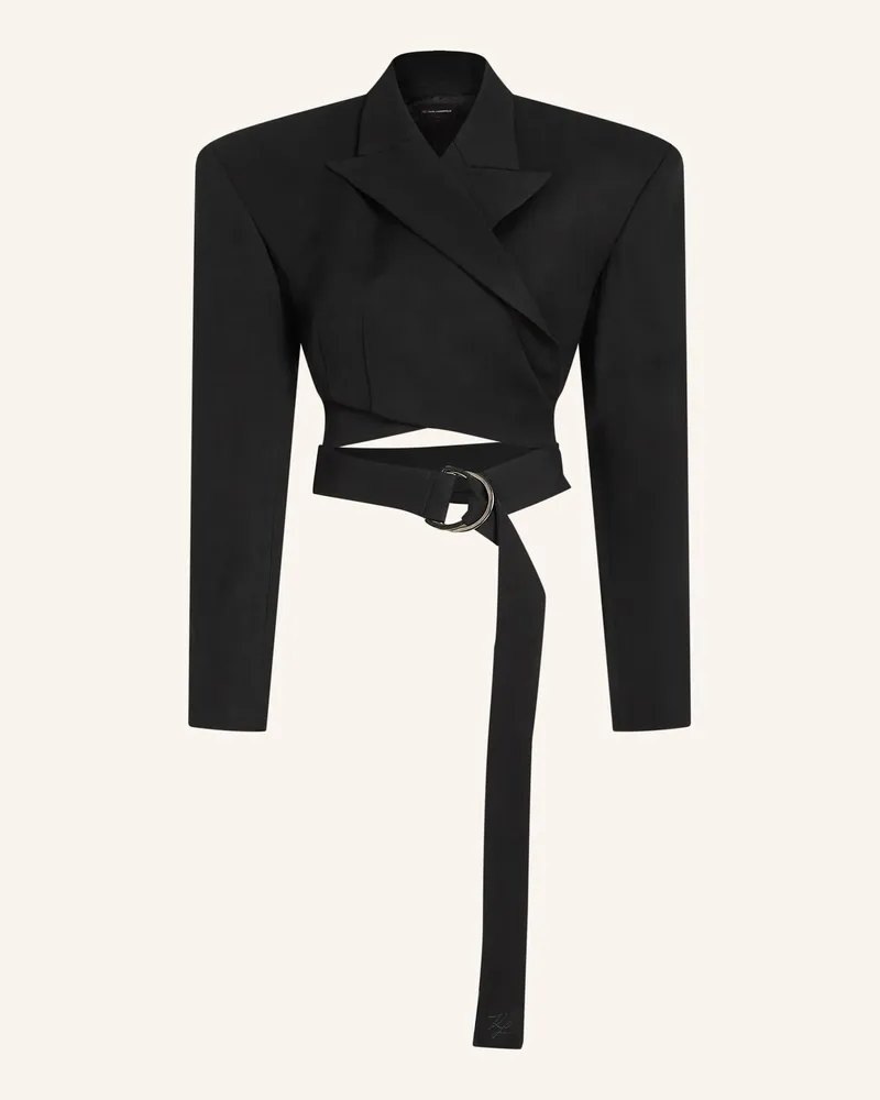 Karl Lagerfeld Blazer schwarz Schwarz