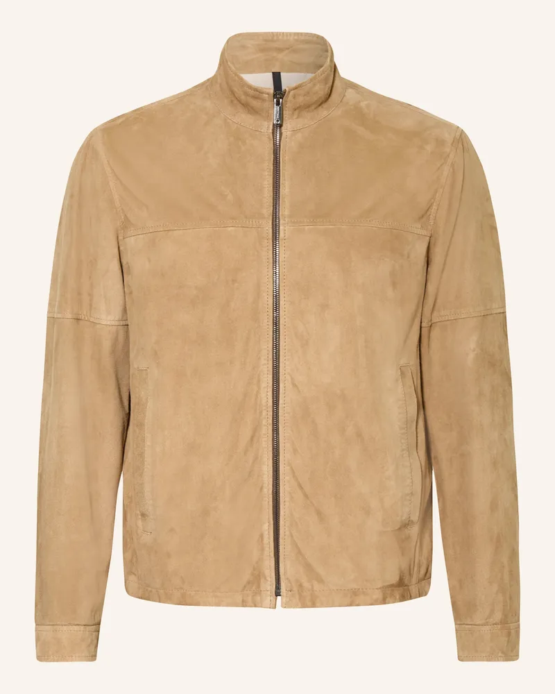 Strellson Lederjacke Jimmy braun Camel