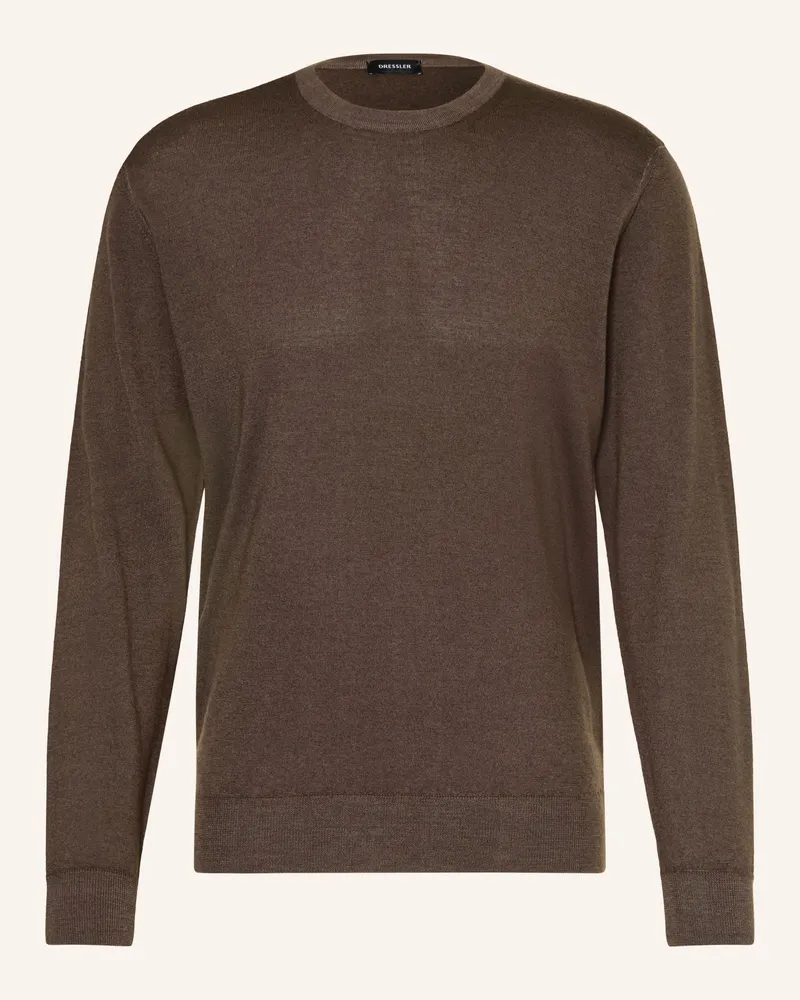 Dressler Pullover braun Dunkelbraun