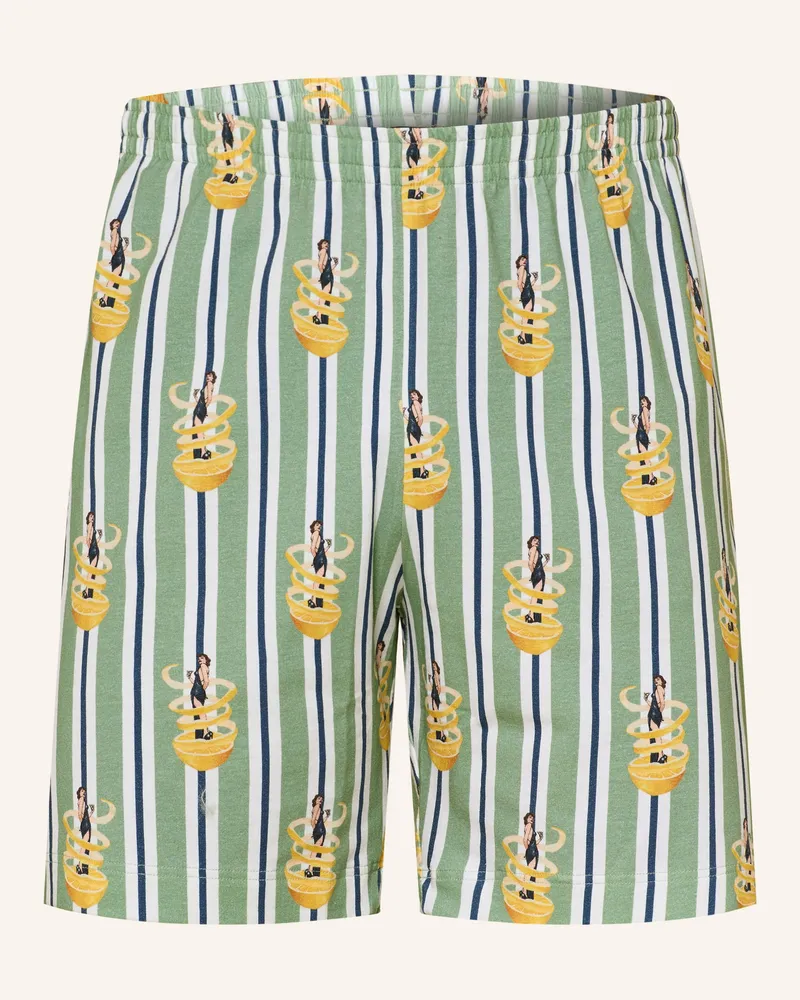 Mey Schlafshorts Serie FIZZ & FLAVOURS Hellgrün