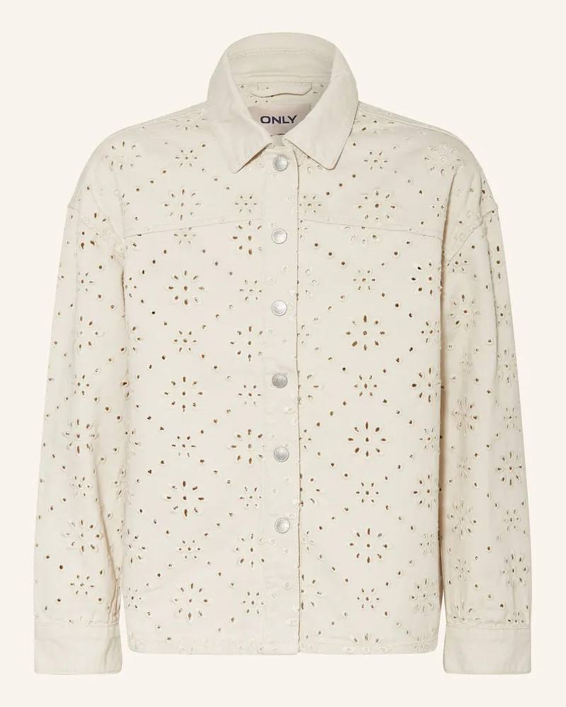 only Overjacket weiss Creme