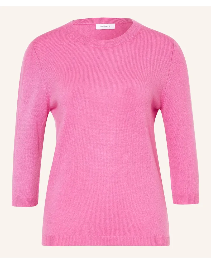 Darling Harbour Cashmere-Pullover mit 3/4-Arm Rosa