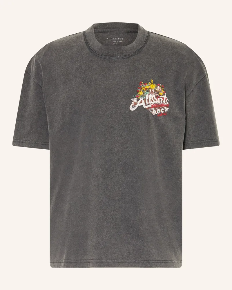 AllSaints T-Shirt Roque schwarz Dunkelgrau