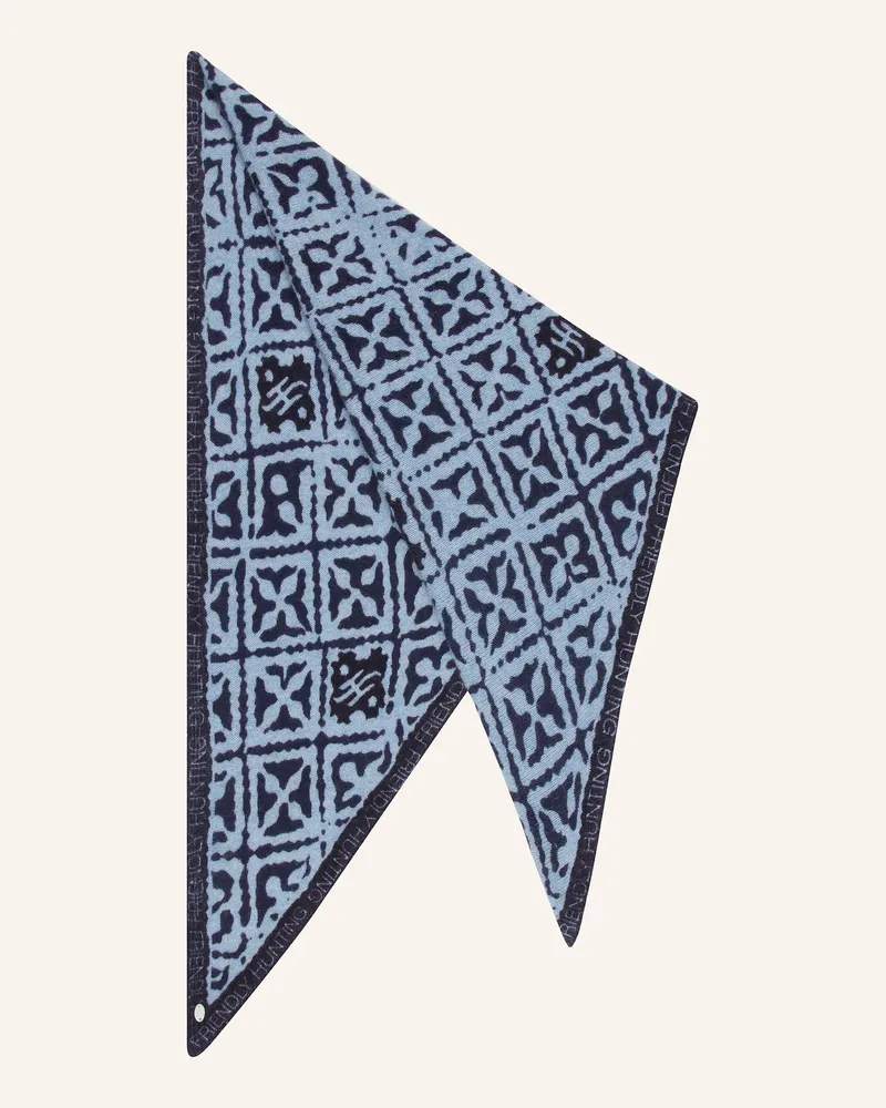 Friendly Hunting Dreieckstuch aus Cashmere Hellblau