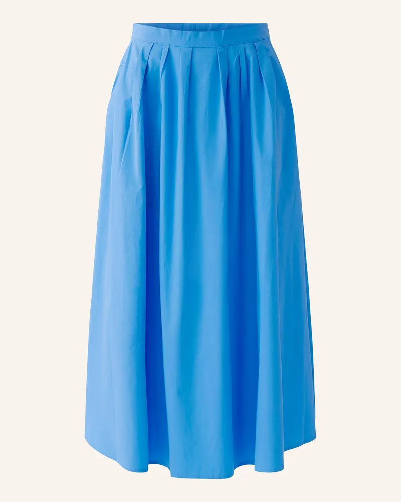 Oui  Faltenrock blau Blau