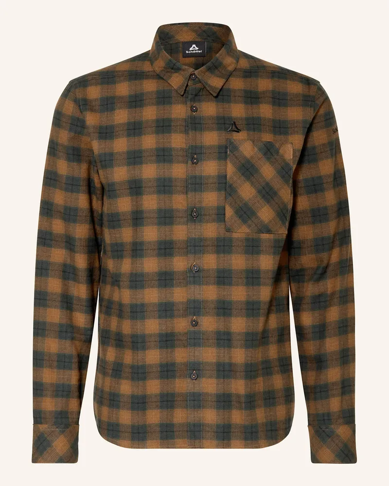 Schöffel Outdoor-Hemd Kleion gruen Camel