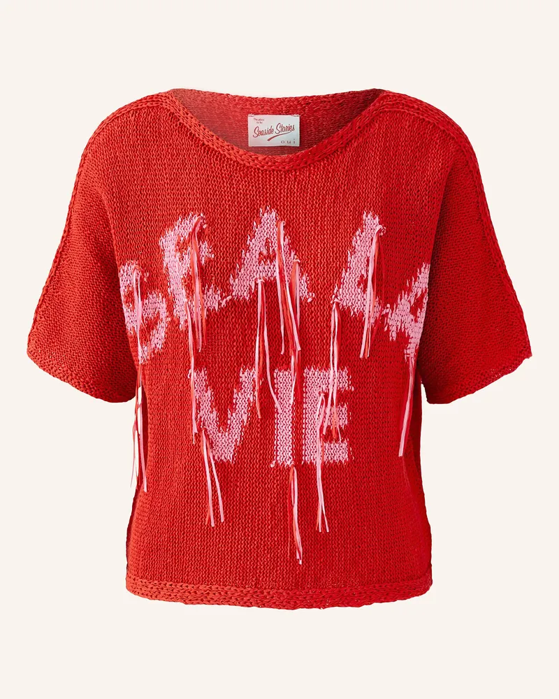 Oui  Strickshirt Rot
