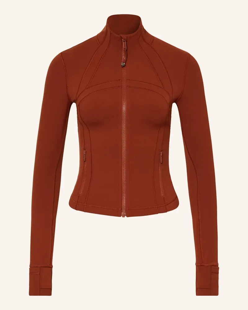 LULULEMON Yoga-Jacke Define Cropped rot Dunkelrot