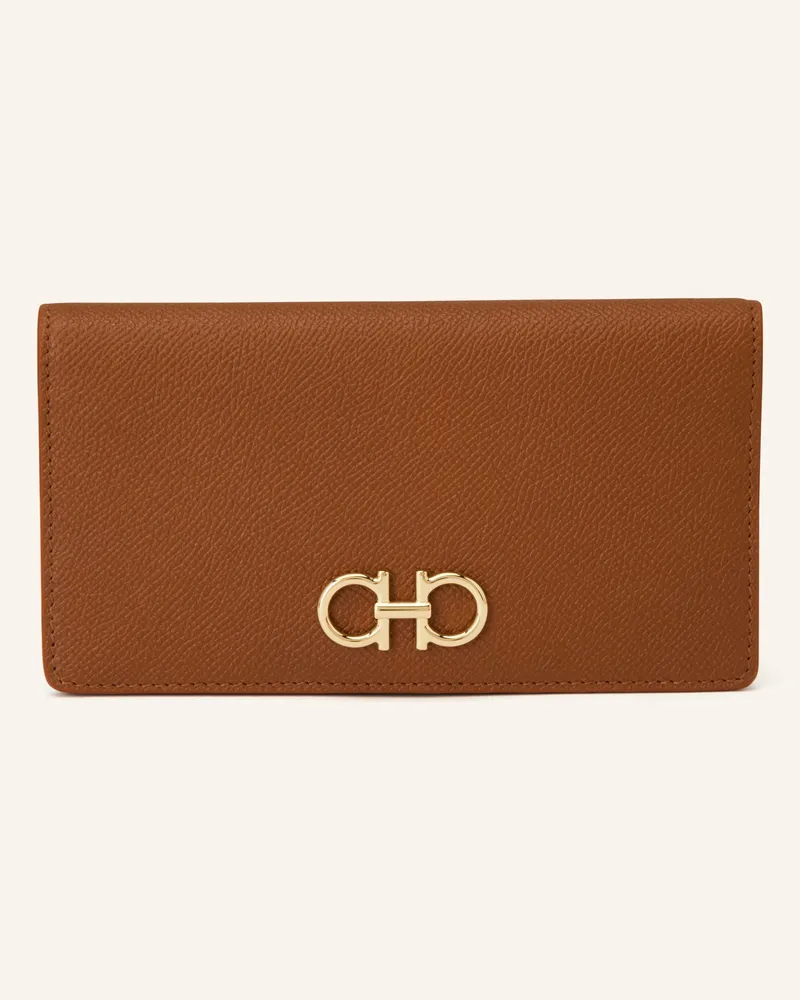 Ferragamo Geldbörse braun Braun