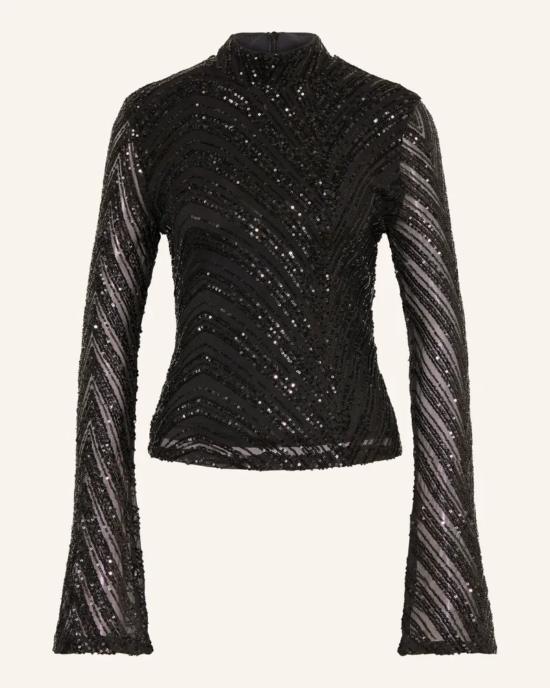 Gestuz Longsleeve Gzseyla Mit Pailletten schwarz Schwarz