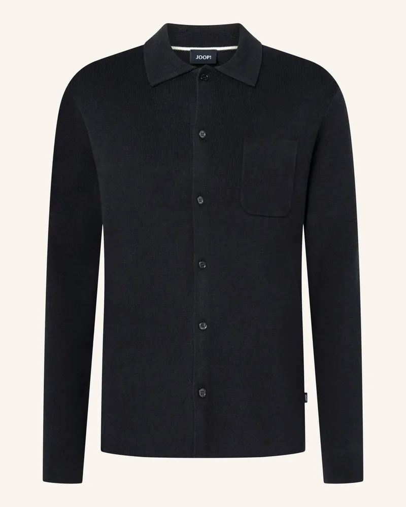 JOOP! Strick-Overjacket Aco blau Dunkelblau
