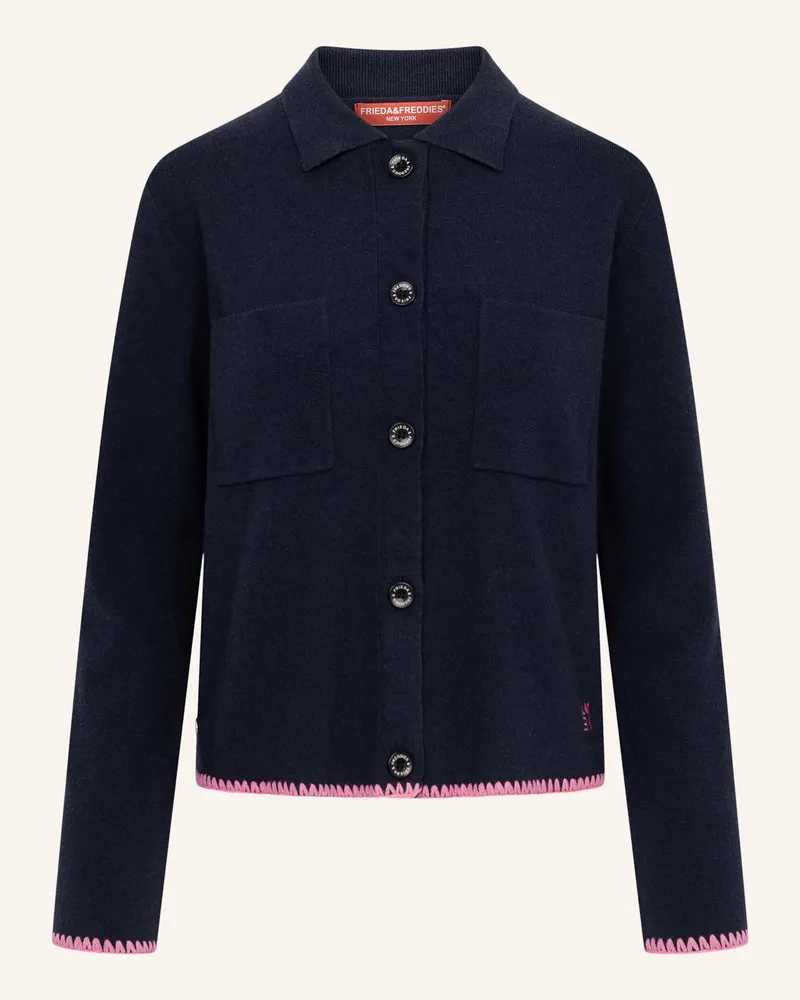Frieda & Freddies Strickjacke blau Dunkelblau