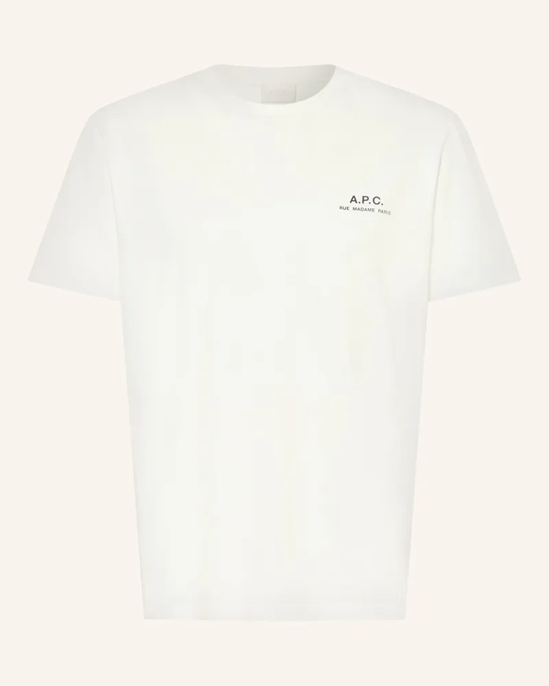 A.P.C. T-Shirt weiss Creme