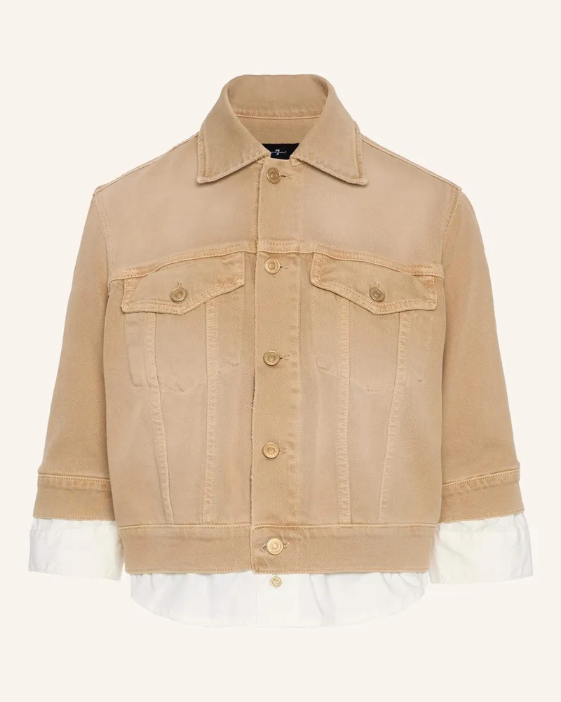 7 for all mankind Double Layer Jacket beige Beige