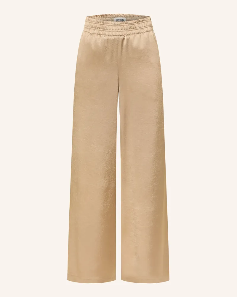 Drykorn Satinhose Ceiling beige Camel
