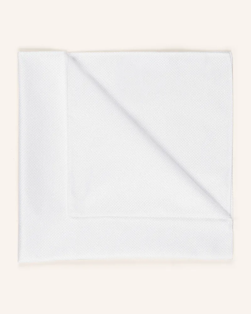 HUGO BOSS Einstecktuch Weiss