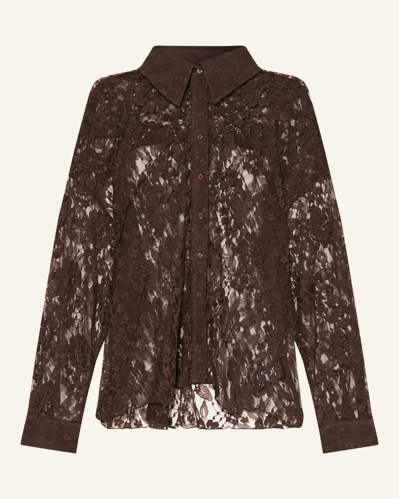 Darling Harbour Hemdbluse Aus Spitze braun Dark