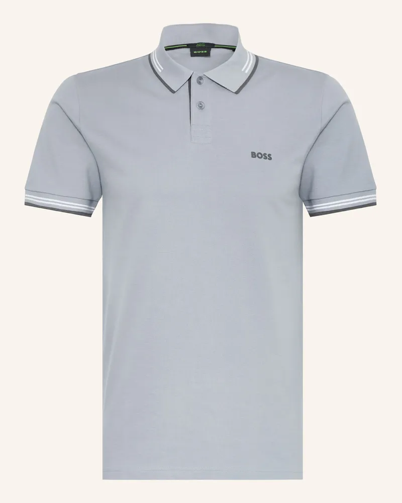 HUGO BOSS Piqué-Poloshirt PAUL Slim Fit Blaugrau