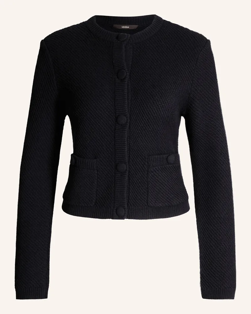 windsor. Strickjacke Dunkelblau