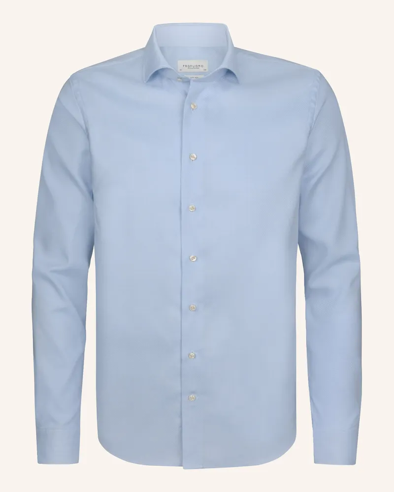 Profuomo Hemd Slim Fit blau Blau