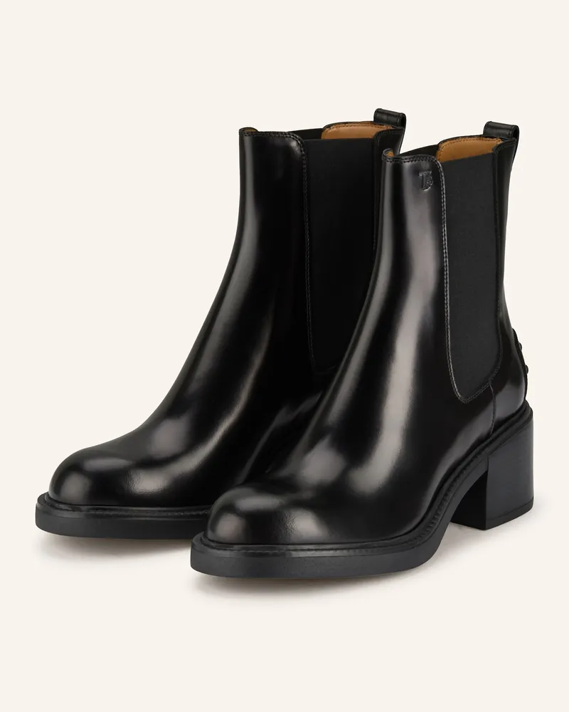 TOD'S Chelsea-Boots schwarz Schwarz