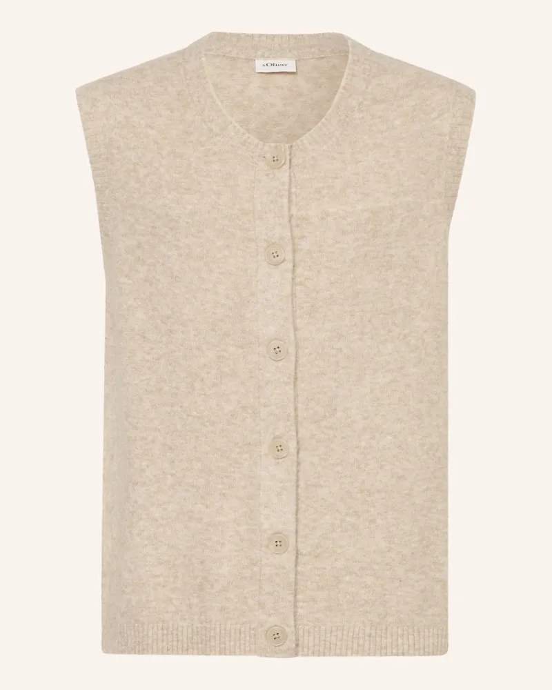 S.Oliver Strickweste beige Beige