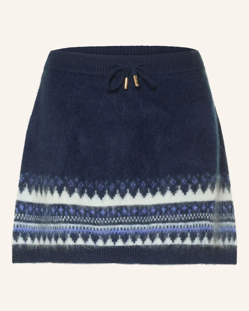 Maje Strickrock blau Dunkelblau