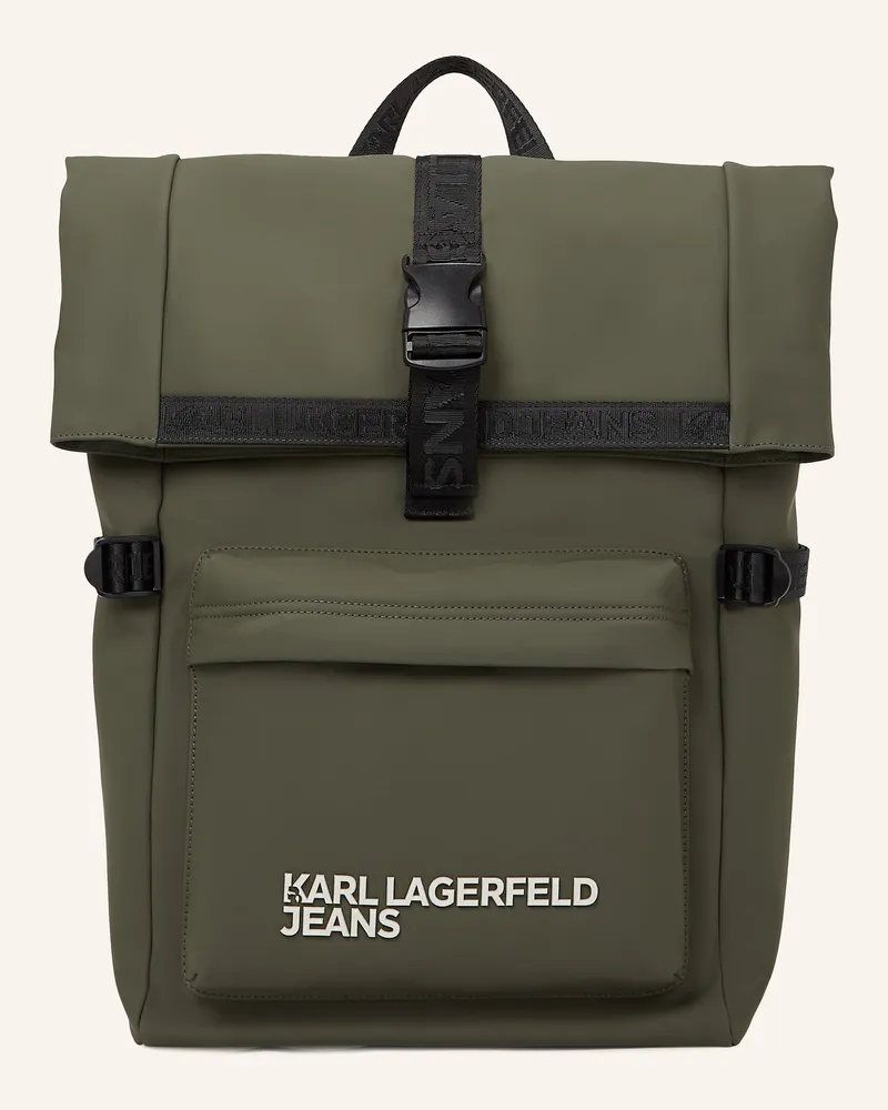 Karl Lagerfeld Rucksack Dunkelgrün