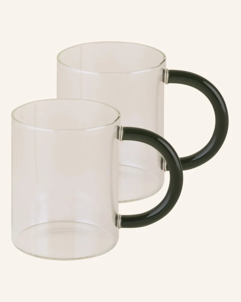 ferm LIVING 2er-Set Becher Still weiss Weiss