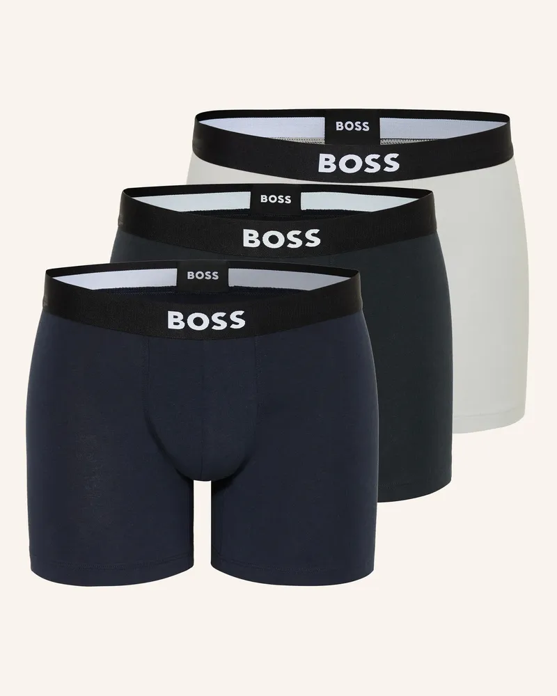 HUGO BOSS 3er-Pack Boxershorts ONE Dunkelblau
