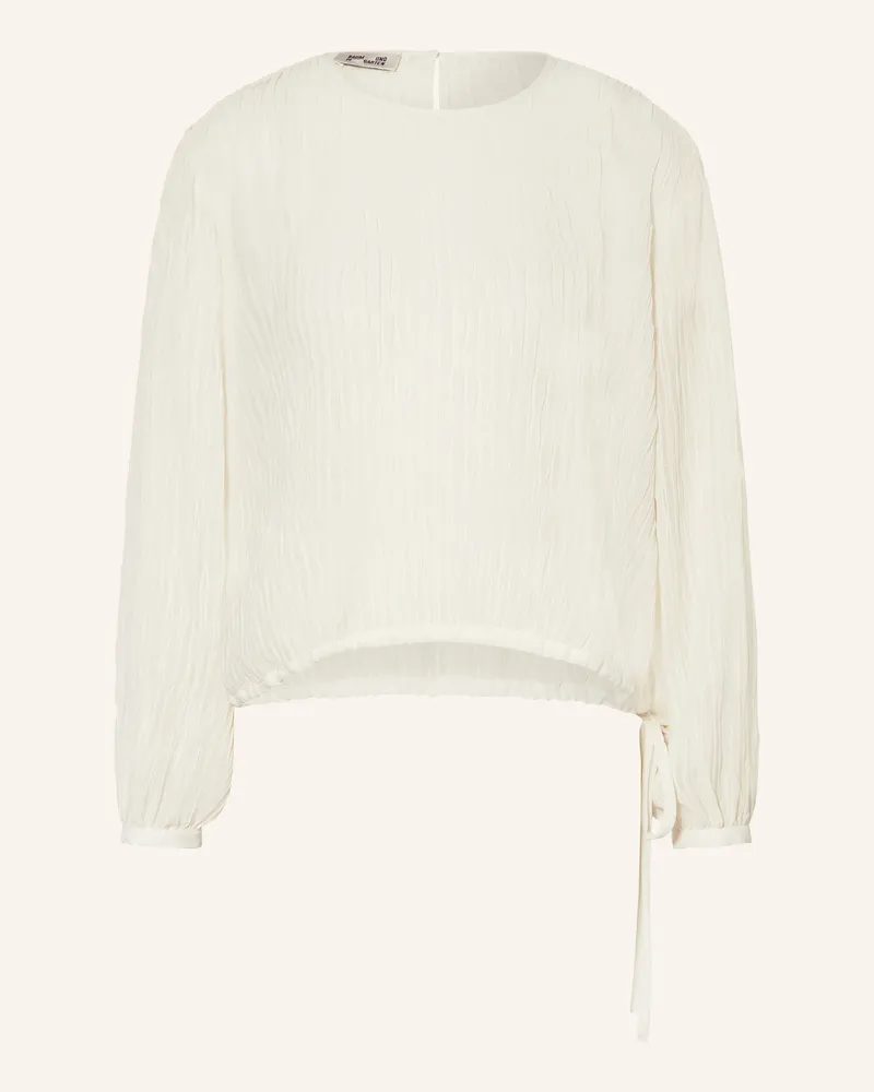 Baum und Pferdgarten Blusenshirt Milya Aus Plissee beige Ecru