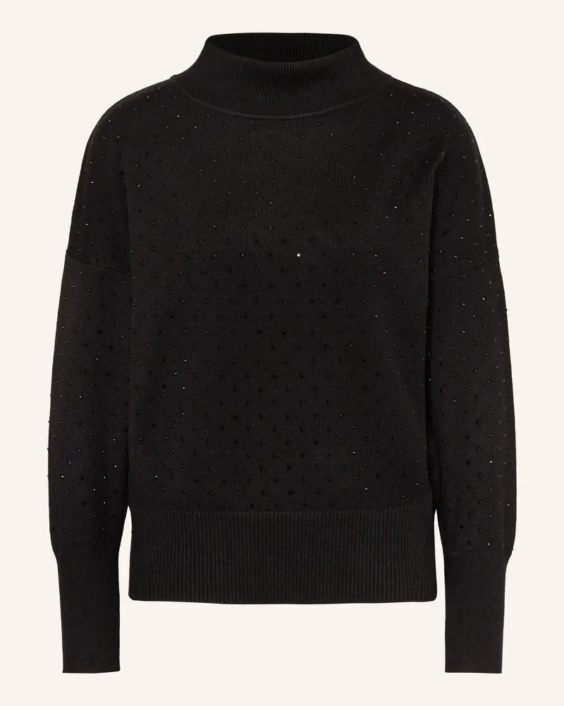 Phase Eight Pullover STEPH mit Schmucksteinen Schwarz