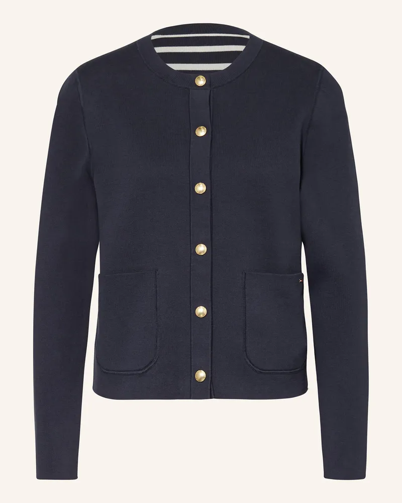 Tommy Hilfiger Strickjacke zum Wenden Dunkelblau