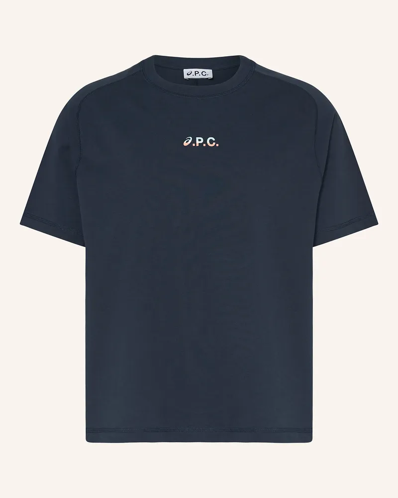 A.P.C. T-Shirt blau Dunkelblau