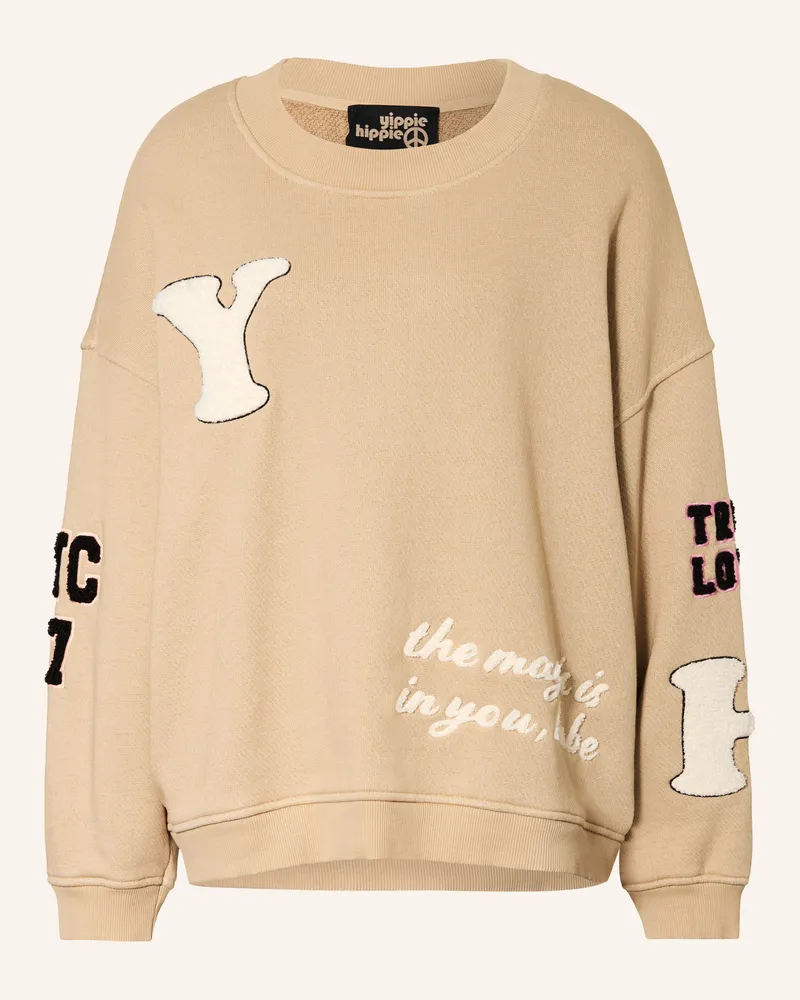 Yippie Hippie Oversized-Sweatshirt braun Hellbraun