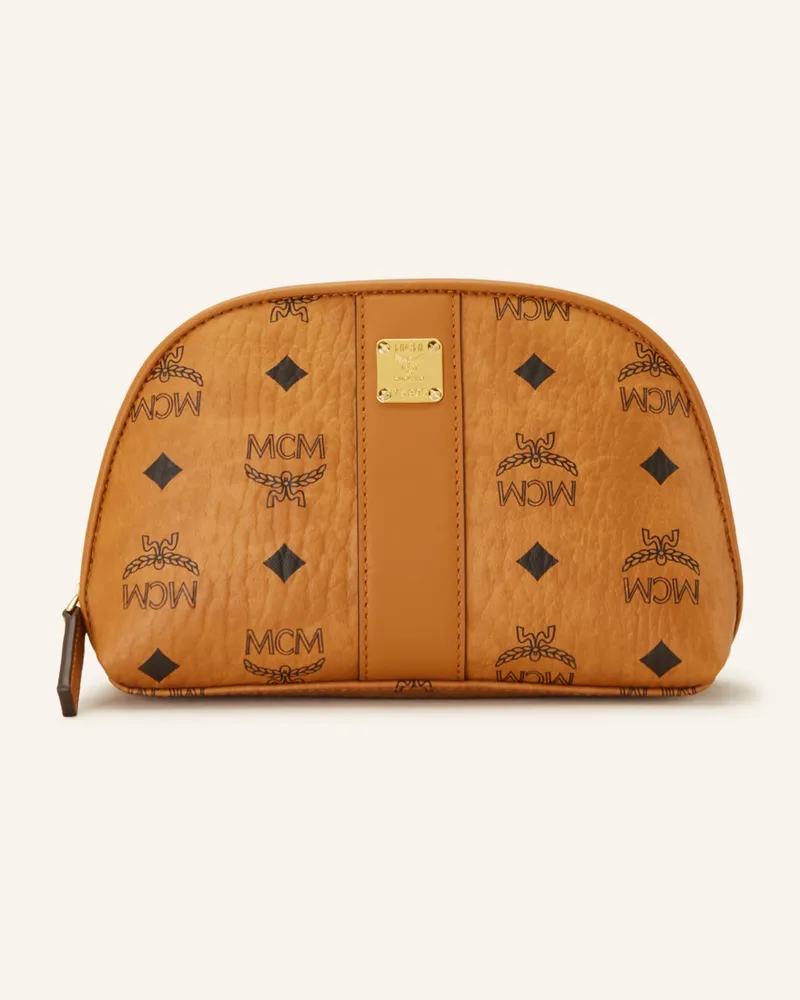 MCM Kosmetiktasche AREN Cognac