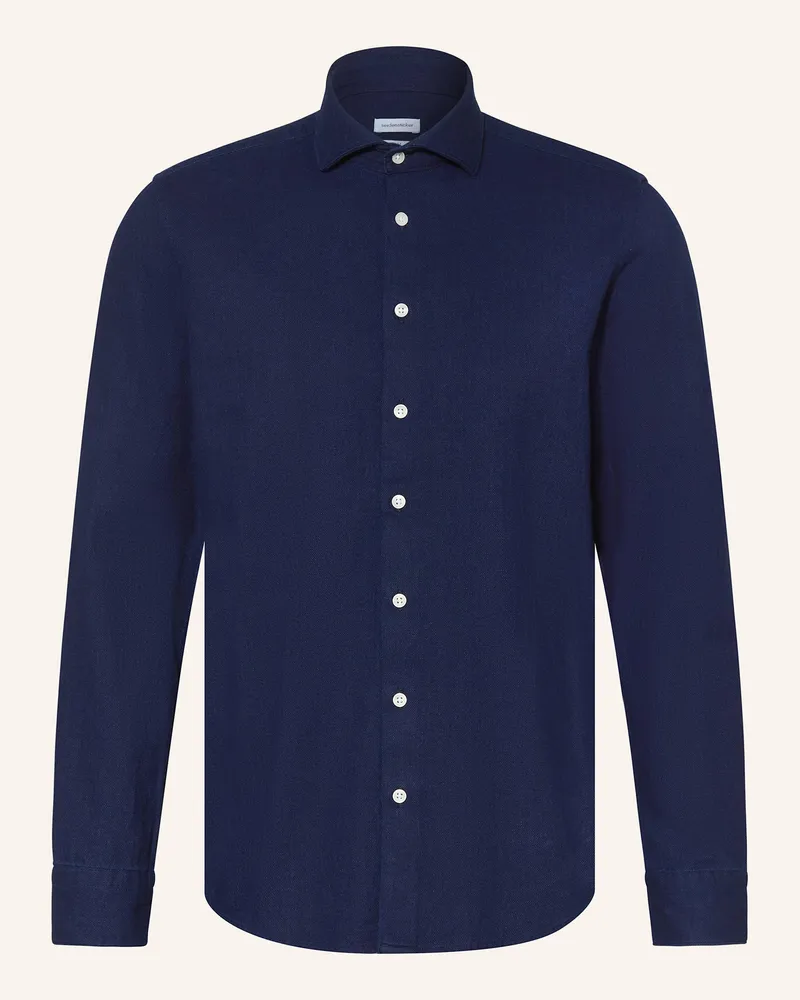 Seidensticker Hemd Slim Fit Dunkelblau