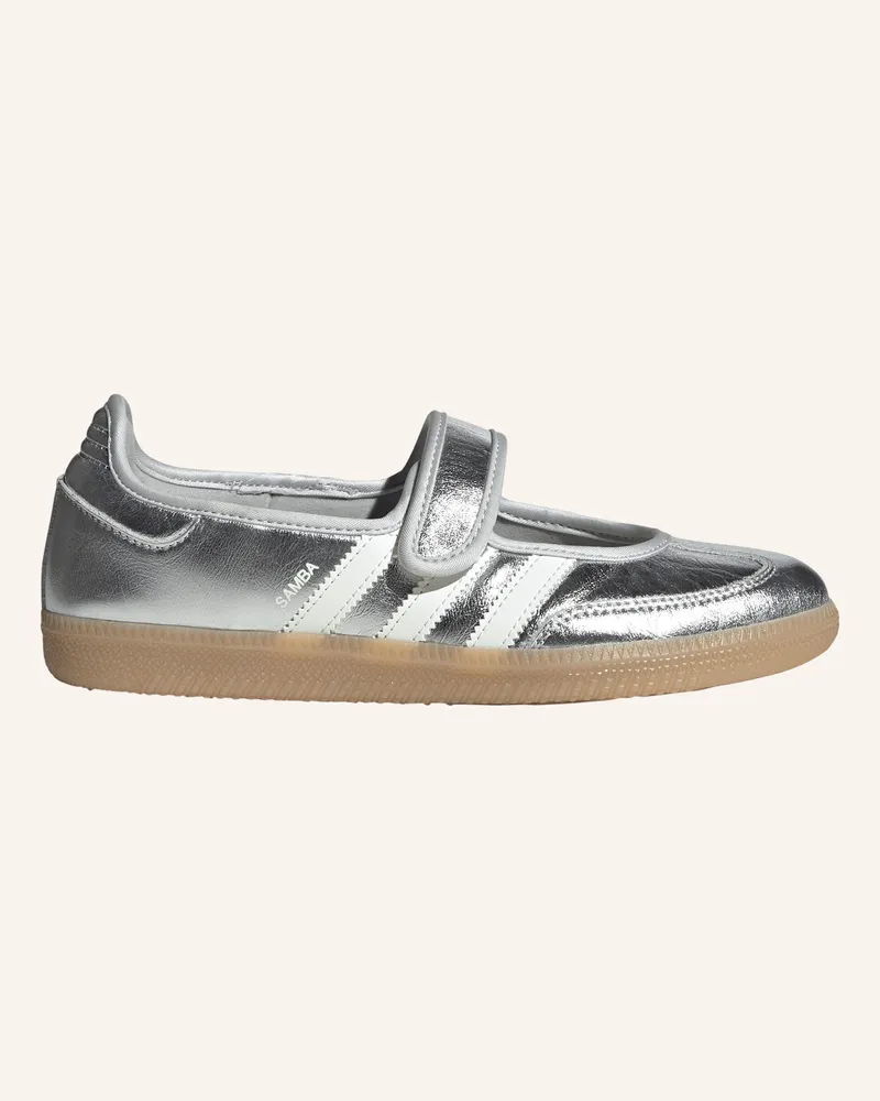 adidas Mary-Jane-Ballerinas Samba Jane silber Silber