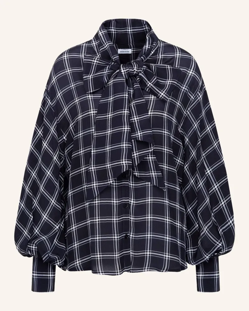 Seidensticker Ausgestellte Bluse blau Dunkelblau