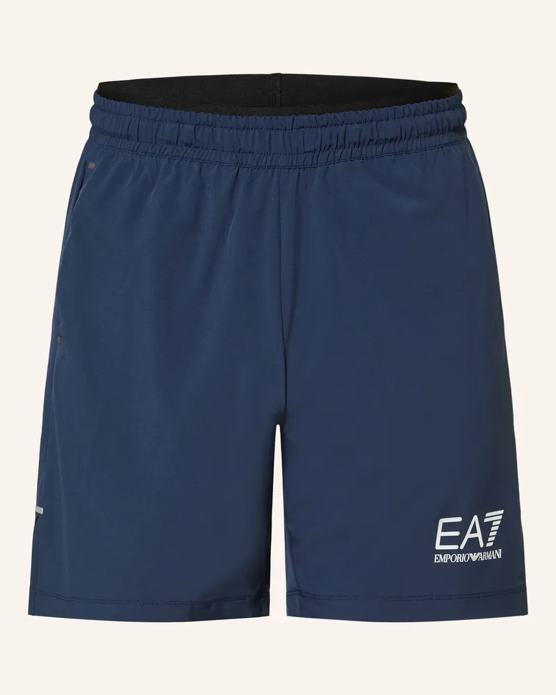 EA7 Tennisshorts blau Dunkelblau