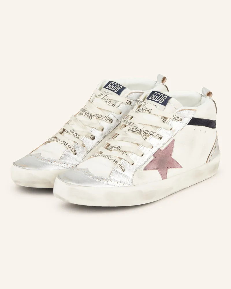 Golden Goose Hightop-Sneaker MID STAR Weiss