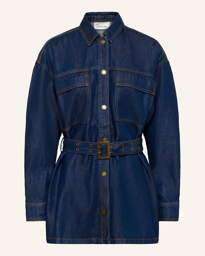 My Essential Wardrobe Jeanshemd MWNESSIE Dunkelblau