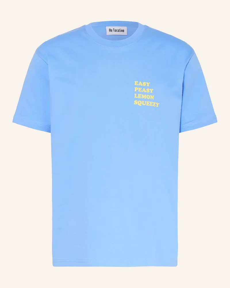 On Vacation T-Shirt blau Hellblau