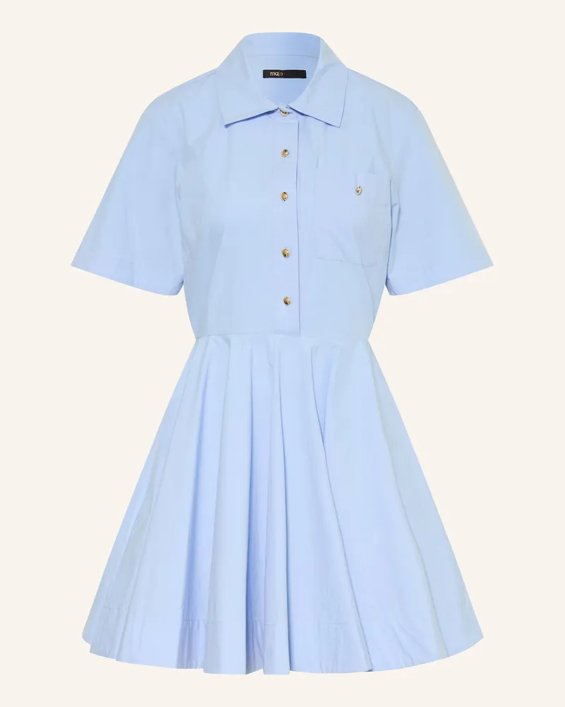 Maje Hemdblusenkleid blau Hellblau